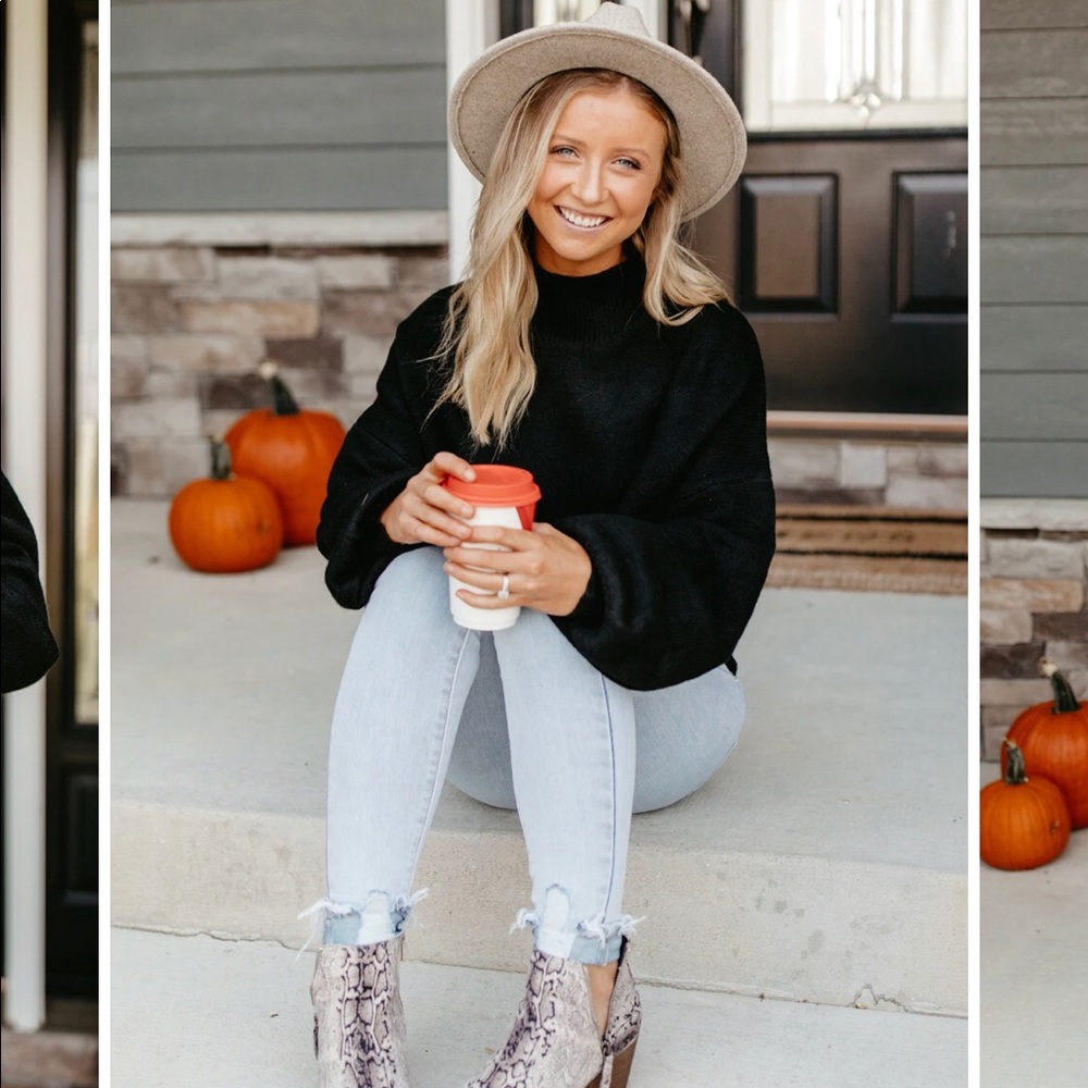 Cowl Drop Shoulder Sweater